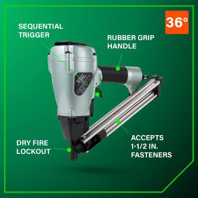 Main 2 - METABO NR38AK 1-1/2" STRAP-TITE STRIP NAILER PAPER-COLLATED - Arlington Coal & Lumber