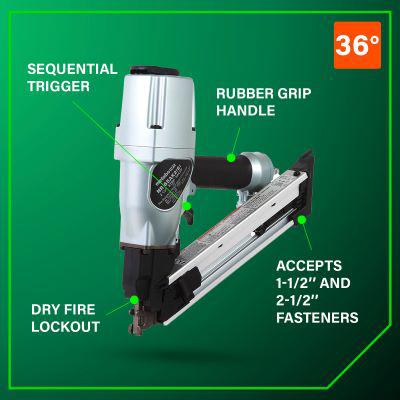 Main 2 - METABO NR65AK2SM 2-1/2 STRAP-TITE STRIP NAILER ***SHORT MAG*** - Arlington Coal & Lumber