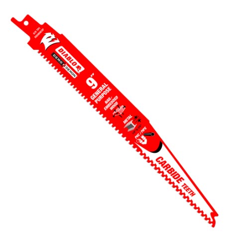 Main 1 - DIABLO 9" CARBIDE TIP RECIP BLADE - Arlington Coal & Lumber
