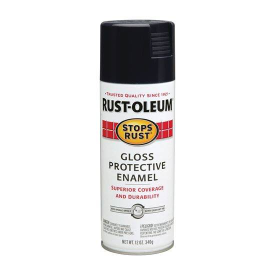 Main 1 - GLOSS BLACK SPRAY PAINT 12OZ  - Arlington Coal & Lumber