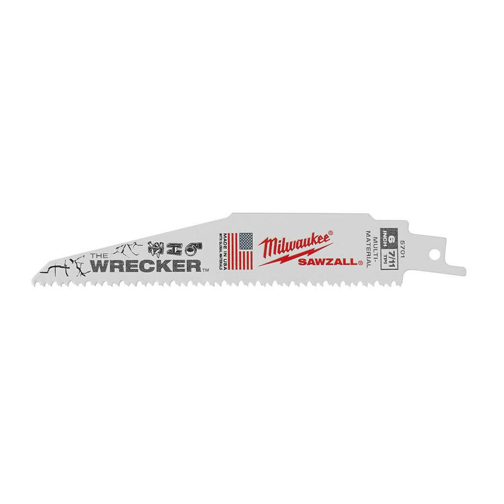 Main 1 - MILWAUKEE 6" 8TPI WRECKER SAWZALL BLADE 48-00-5701 - Arlington Coal & Lumber