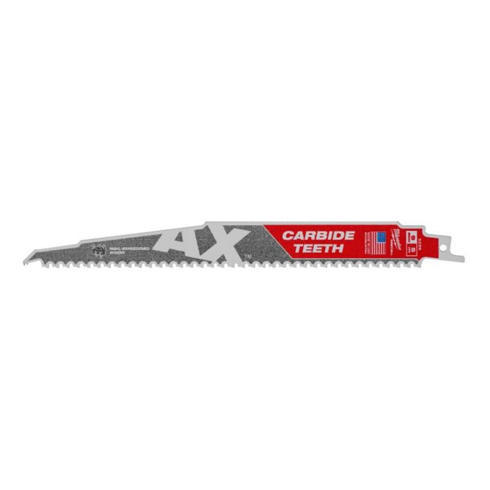 Main 1 - MILWAUKEE 9" AXCARBIDE RECIPROCATING SAW BLADE 5PK 48-00-5226 - Arlington Coal & Lumber