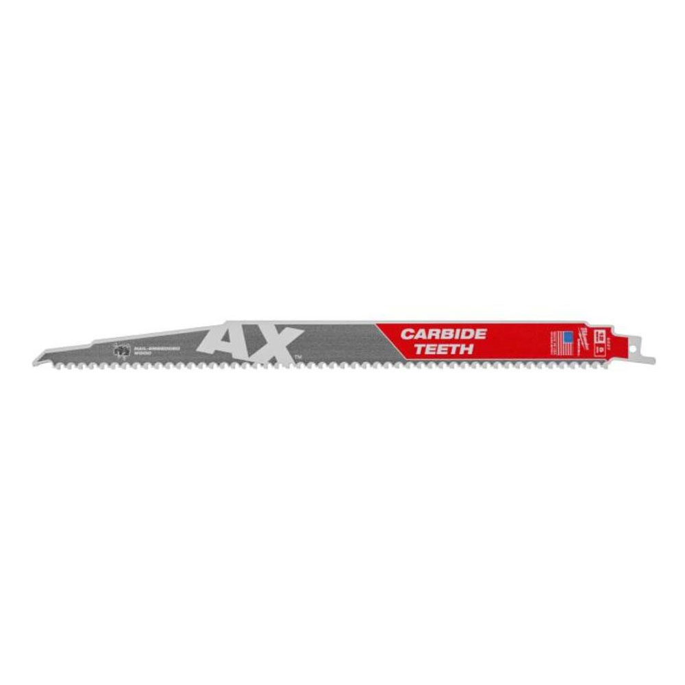 Main 1 - MILWAUKEE 12" AX CARBIDE RECIPROCATING SAW BLADE 5PK 48-00-5227 - Arlington Coal & Lumber
