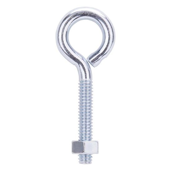 Main 1 - ZINC EYE BOLT W/NUTS 1/4X2-1/2 - Arlington Coal & Lumber