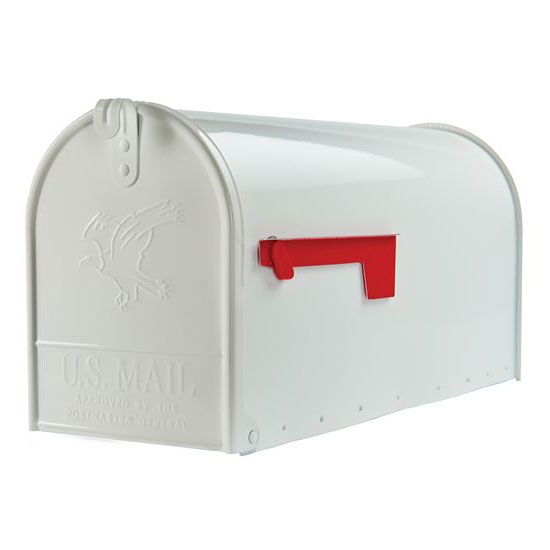 Main 1 - E1600W00 MAILBOX LRG WHT HDUTY - Arlington Coal & Lumber