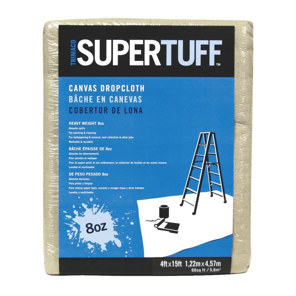Main 1 - TRIMACO 9 X 12 FT MED DUTY CANVAS DROP CLOTH (58901) - Arlington Coal & Lumber