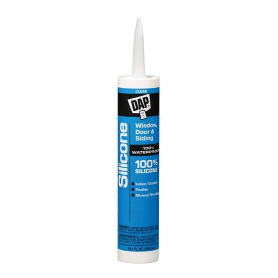 Main 1 - DAP CLEAR SILICONE SEALANT 10.1 OZ (08641) - Arlington Coal & Lumber