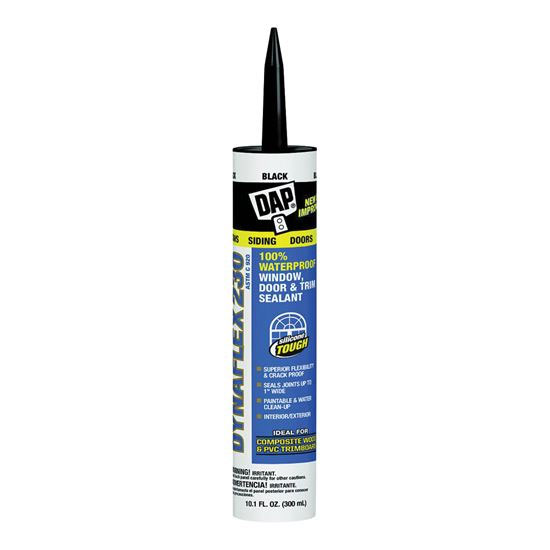 Main 1 - DAP DYNAFLEX SEALANT IN EX LATEX BLK 10.1OZ (18280) - Arlington Coal & Lumber