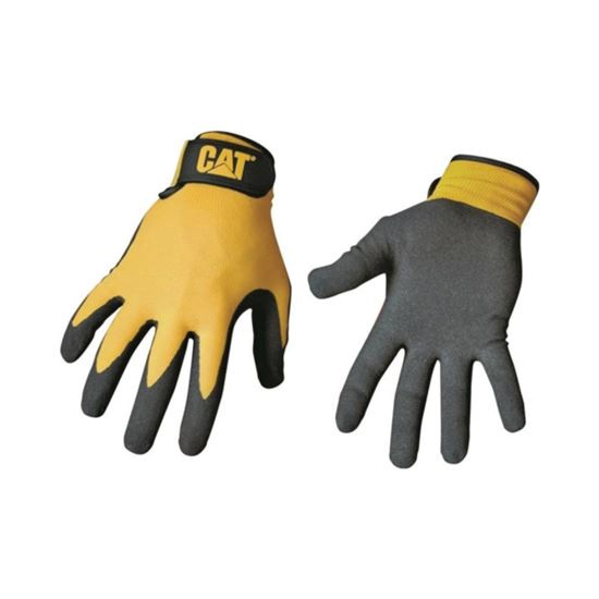 Main 1 - CAT017416L YELLOW NYLON NITRIL GLOVE NYLON NITRILE ADJ WRST L - Arlington Coal & Lumber