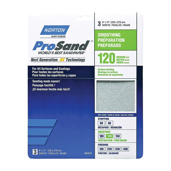 Main 1 - SANDPAPER AL OXIDE 9X11IN P120 - Arlington Coal & Lumber