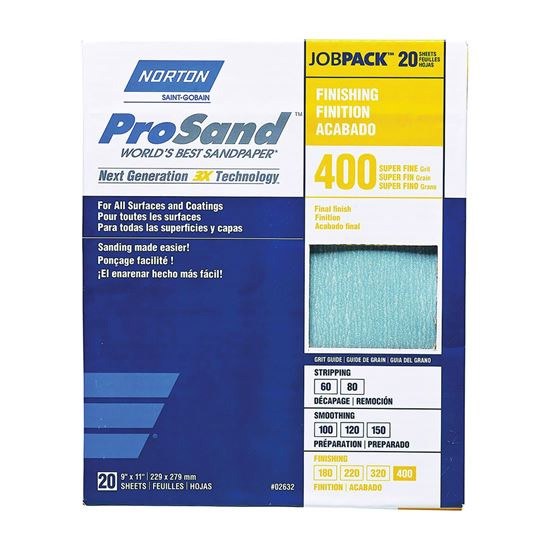 Main 1 - 02632/68165  PROSAND 9X11 400 SANDPAPER AL OXIDE 9X11IN P400 - Arlington Coal & Lumber