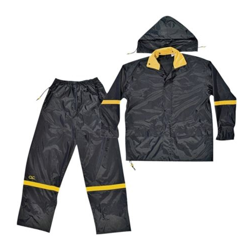Main 1 - RAIN SUIT NYLON BLACK 3PC MED - Arlington Coal & Lumber
