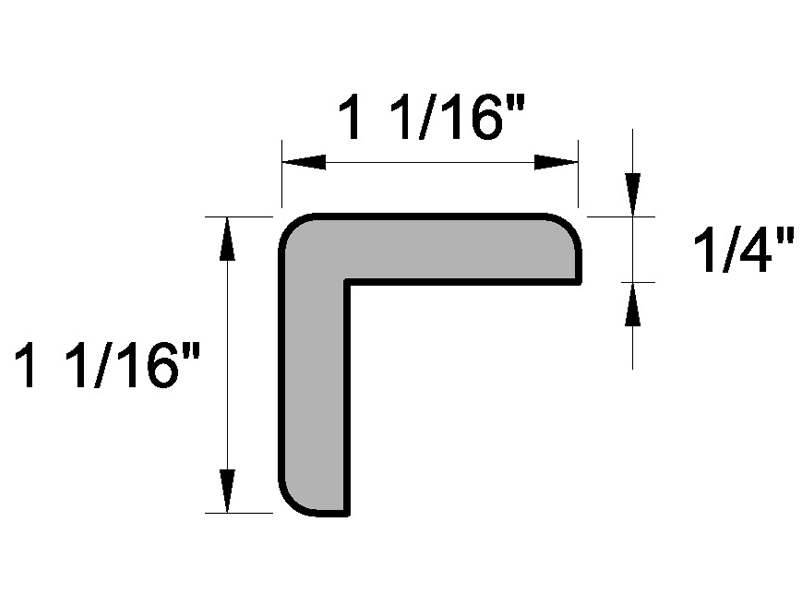 Preview 3 - (8200) 1-1/16" X 1-1/16" CLEAR PINE CORNER MOULDING - Arlington Coal & Lumber