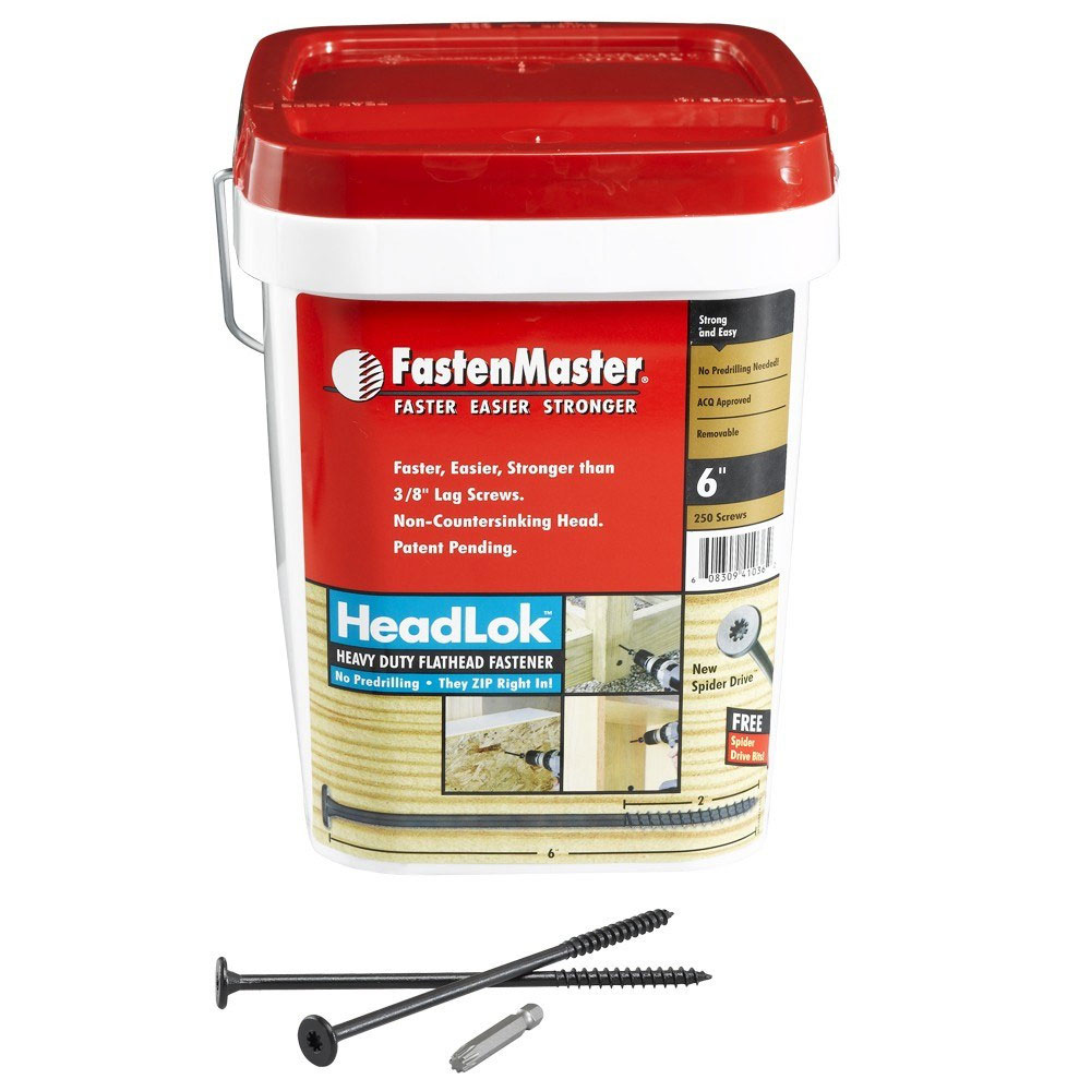 Main 1 - BUCKET (250) 4-1/2" HEADLOK HEAVY DUTY FLATHEAD FASTENER - Arlington Coal & Lumber