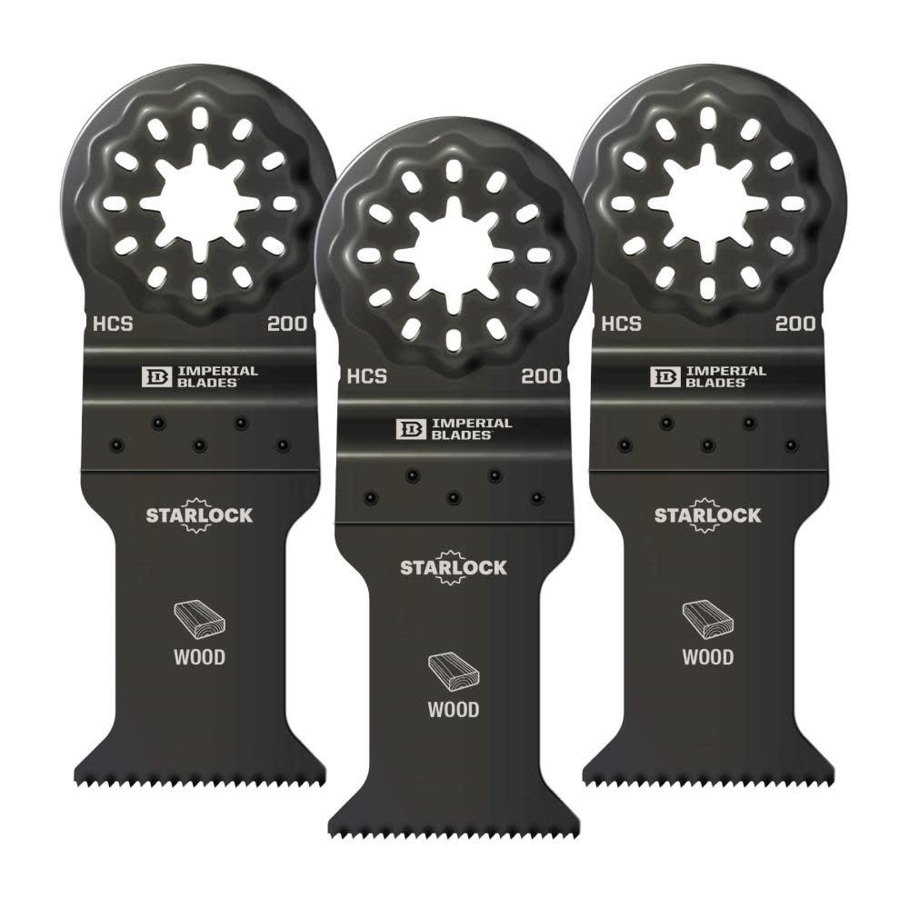 Main 1 - IBSL200-3 IMPERIAL BLADE 1-3/8 FAST WOOD 3PK STARLOCK - Arlington Coal & Lumber