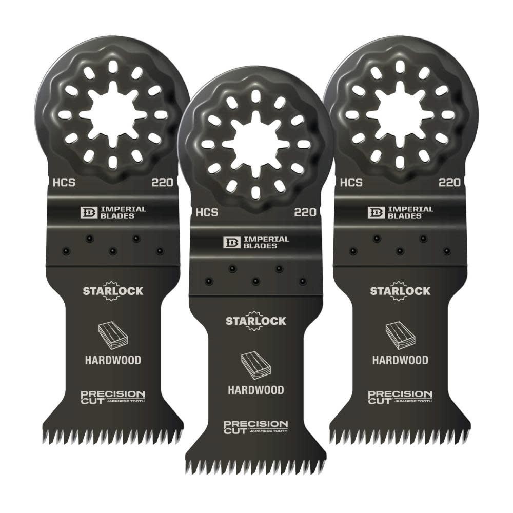 Main 1 - IBSL220-3 IMPERIAL BLADE 1-3/8 PRECISION WOOD 3PK STARLOCK - Arlington Coal & Lumber
