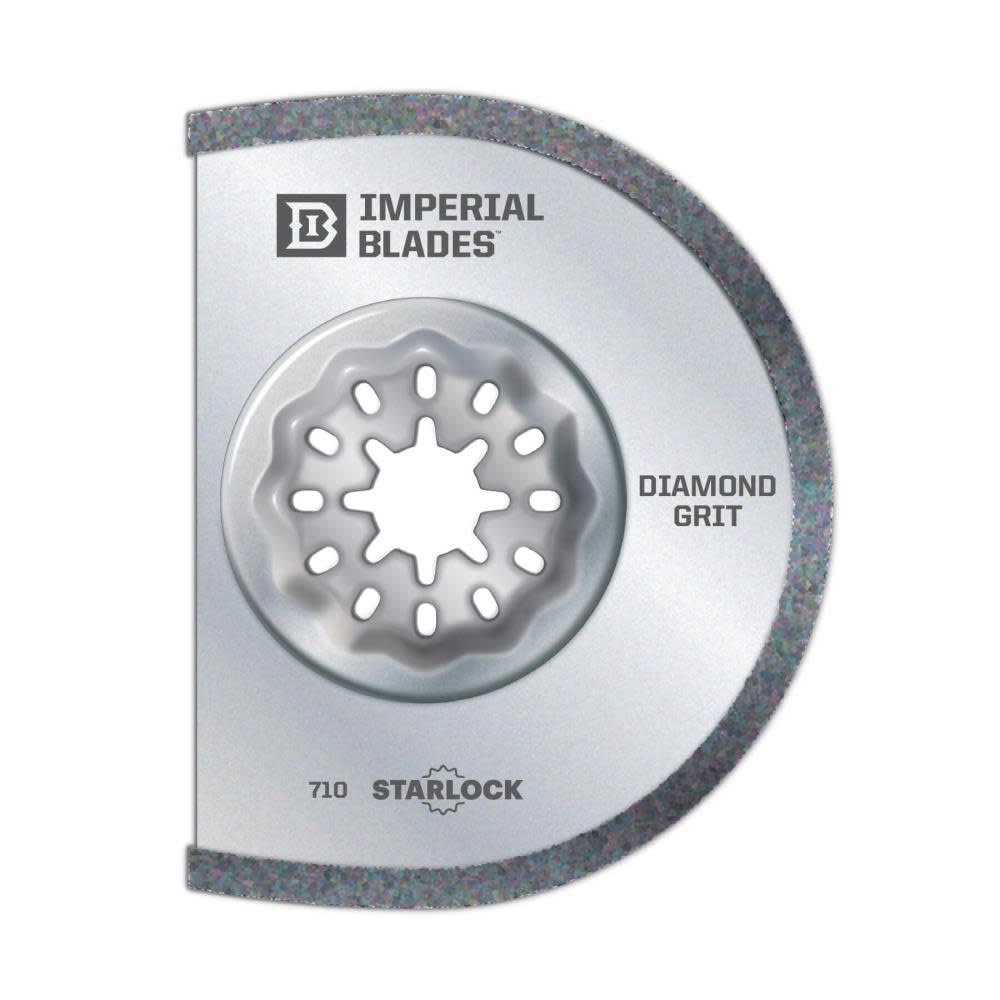 Main 1 - IBSL710-1 IMPERIAL BLADE 3-3/8 SEGMENTED DIAMOND GRIT 1PK STARLOCK - Arlington Coal & Lumber