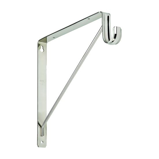 Main 1 - S822-091 BRACKET SHELF/ROD CHR BRACKET SHELF/ROD CHROME FIN - Arlington Coal & Lumber