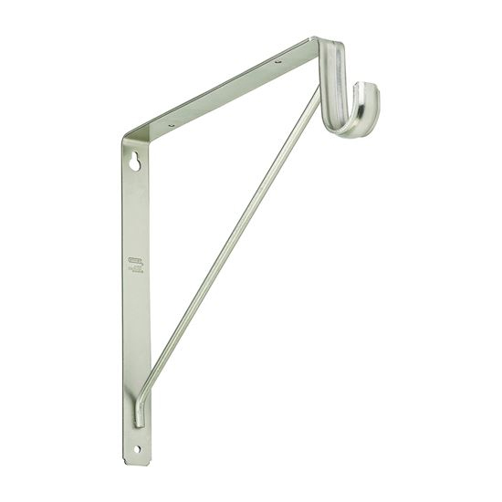 Main 1 - S822-093 BRACKET SHELF/ROD SAT BRACKET SHELF/ROD SATIN NICKEL - Arlington Coal & Lumber