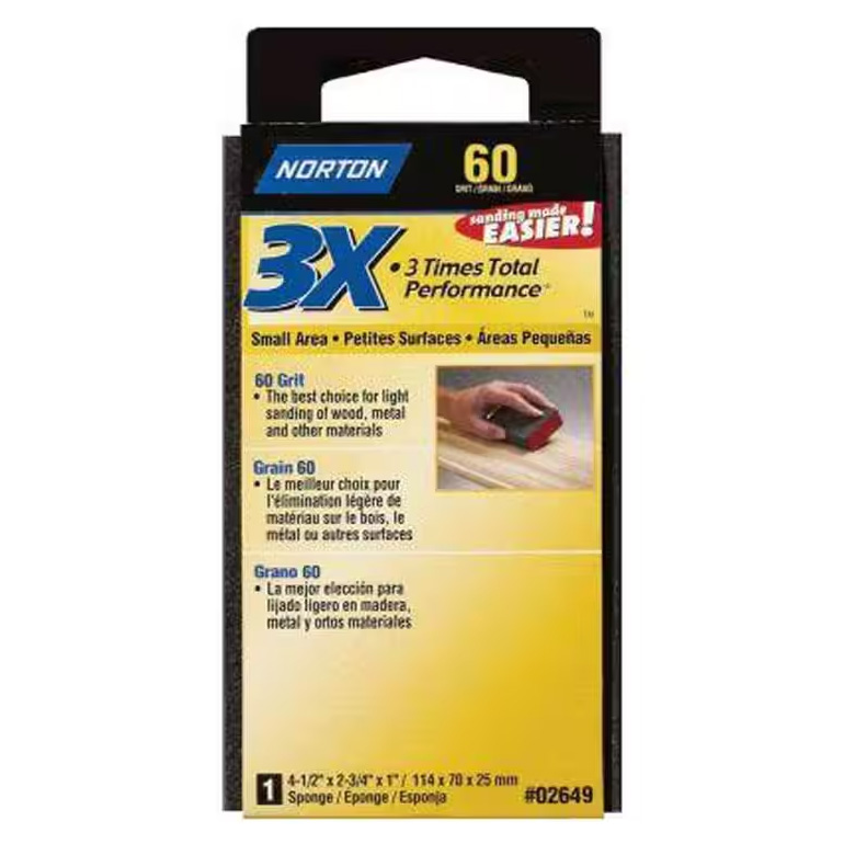 Main 1 - 02649 3X SANDING SPONGE 60 - Arlington Coal & Lumber