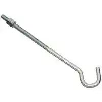Main 1 - 221705 HOOK BOLT 3/8X10IN ZINC BOLT J-HOOK 3/8X10IN ZINC - Arlington Coal & Lumber