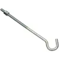 Main 1 - 221705 HOOK BOLT 3/8X10IN ZINC BOLT J-HOOK 3/8X10IN ZINC - Arlington Coal & Lumber