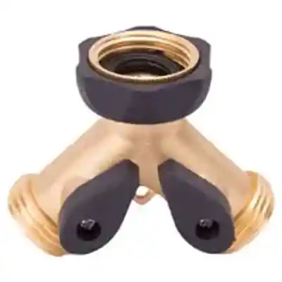 BRASS Y CONNECTOR W/SHUT OFF - Arlington Coal & Lumber