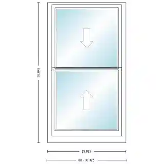 Main 1 - ANDERSEN 400 SERIES TW2442 WHT DH UNIT HIGH PERF LOW-E4 GLASS # 1611859 - Arlington Coal & Lumber