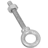 Main 1 - 245126 FORGED EYE BOLT 3/8X2.5 EYE BOLT W/NUT 3/8X2.5IN GALV - Arlington Coal & Lumber