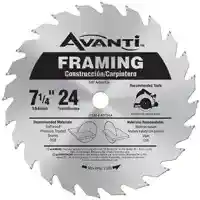 Main 1 - A0724A AVANTI 7-1/4"X24TH FRAMING BLADE - Arlington Coal & Lumber