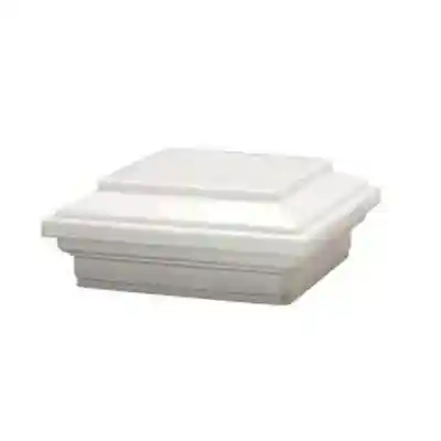 Main 2 - TREX TRANSCEND WHITE 4" X 4" FLAT POST CAP (PWTSQCAP4X4) - Arlington Coal & Lumber