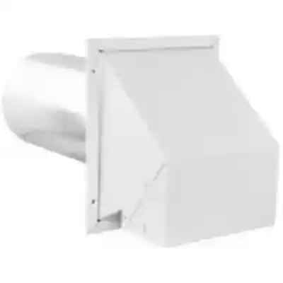 6" WHITE INTAKE/EXHAUST WALL HOOD VENT STEEL (VT0503) - Arlington Coal & Lumber