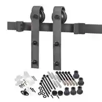 Main 1 - DOOR BARN HARDWR KIT MATTE BLACK - Arlington Coal & Lumber