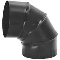 Main 1 - ELBOW PIPE 90DGRE 24GA 6IN BLK - Arlington Coal & Lumber