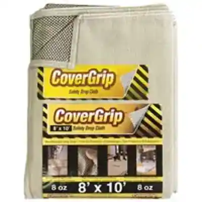 COVERGRIP 8 X 10 FT 8OZ NO-SLIP DROP CLOTH (081008) - Arlington Coal & Lumber