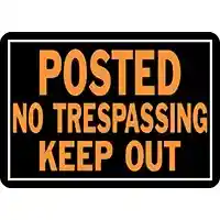 Main 1 - SIGN NO TRESPASSING/KEEP OUT - Arlington Coal & Lumber