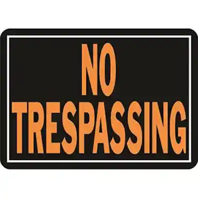 804 NO TRESPASSING ALUM SIGN - Arlington Coal & Lumber