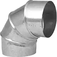 Main 1 - 90-DEG (30.GA) 4" GALV PIPE ELBOW  - Arlington Coal & Lumber