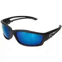 Main 1 - (TSKAP218) KAZBEK BLACK W/BLUE POLARIZED LENS EDGE SAFETY GLASSES  - Arlington Coal & Lumber