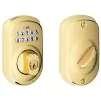 Main 1 - ELECTRONIC DEADBOLT LT BRASS - Arlington Coal & Lumber