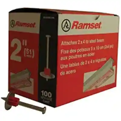 RAMSET 2" WASHERED DRIVE PIN 100CT (1514SD/00806) - Arlington Coal & Lumber