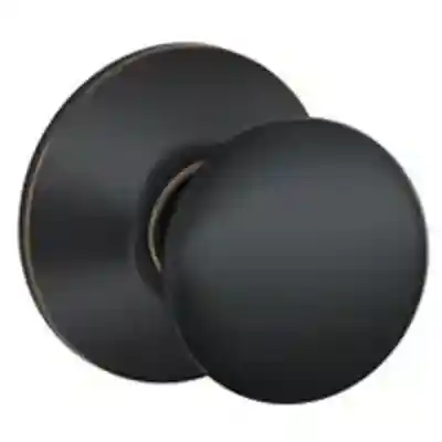 SCHLAGE F10VPLY716 PASSAGE PLYMOUTH KNOB AGED BRONZE ** VISUAL PACK ** - Arlington Coal & Lumber
