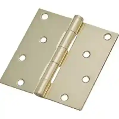 HINGE DOOR SQ RES 4IN BRT BRS - Arlington Coal & Lumber