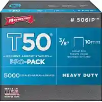 Main 1 - ARROW 3/8" T50 STAPLE PRO PACK 5000 CT (#506IP) - Arlington Coal & Lumber