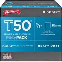 Main 1 - ARROW 3/8" T50 STAPLE PRO PACK 5000 CT (#506IP) - Arlington Coal & Lumber