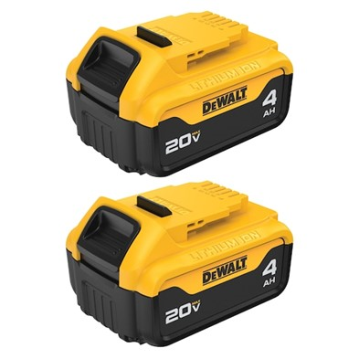 Main 3 - DEWALT DCB204-2 20V MAX 4AH BATTERY 2PK - Arlington Coal & Lumber