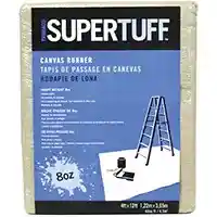 Main 1 - SUPERTUFF 4 X 12 FT 8 OZ HEAVY DUTY CANVAS DROPCLOTH RUNNER (58907) BLUE - Arlington Coal & Lumber
