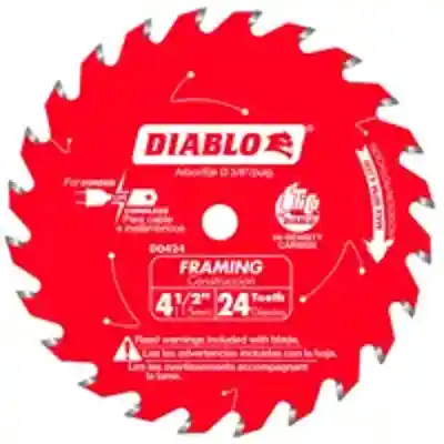DIABLO 4-1/2 FRAMING BLADE 24 TEETH (D0424X) - Arlington Coal & Lumber