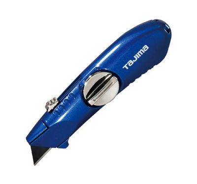 Main 3 - TAJIMA VR RETRACTABLE BLADE UTILITY KNIFE BLUE (VR-102B) - Arlington Coal & Lumber