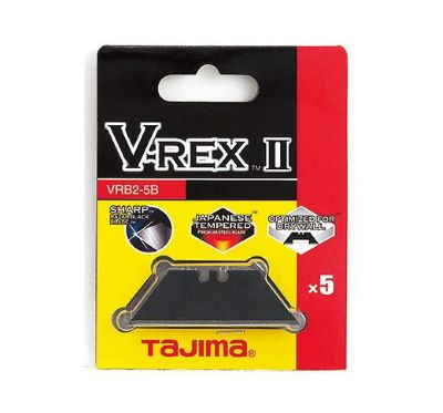 Main 3 - TAJIMA V-REX II 5PK PREMIUM UTILITY KNIFE BLADES (VRB2-5B) - Arlington Coal & Lumber